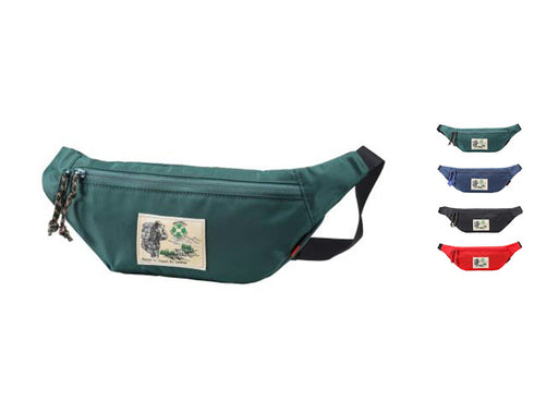 【豊岡鞄 WALK ABOUT WA1001 ネイビー】WALK ABOUT WOODS Flat Body Bag ウエストポーチ